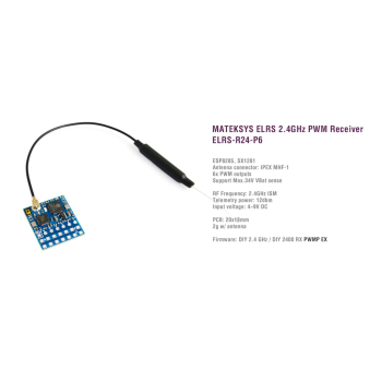 Odbiornik Matek ELRS-R24-P6 PWM 2,4GHz